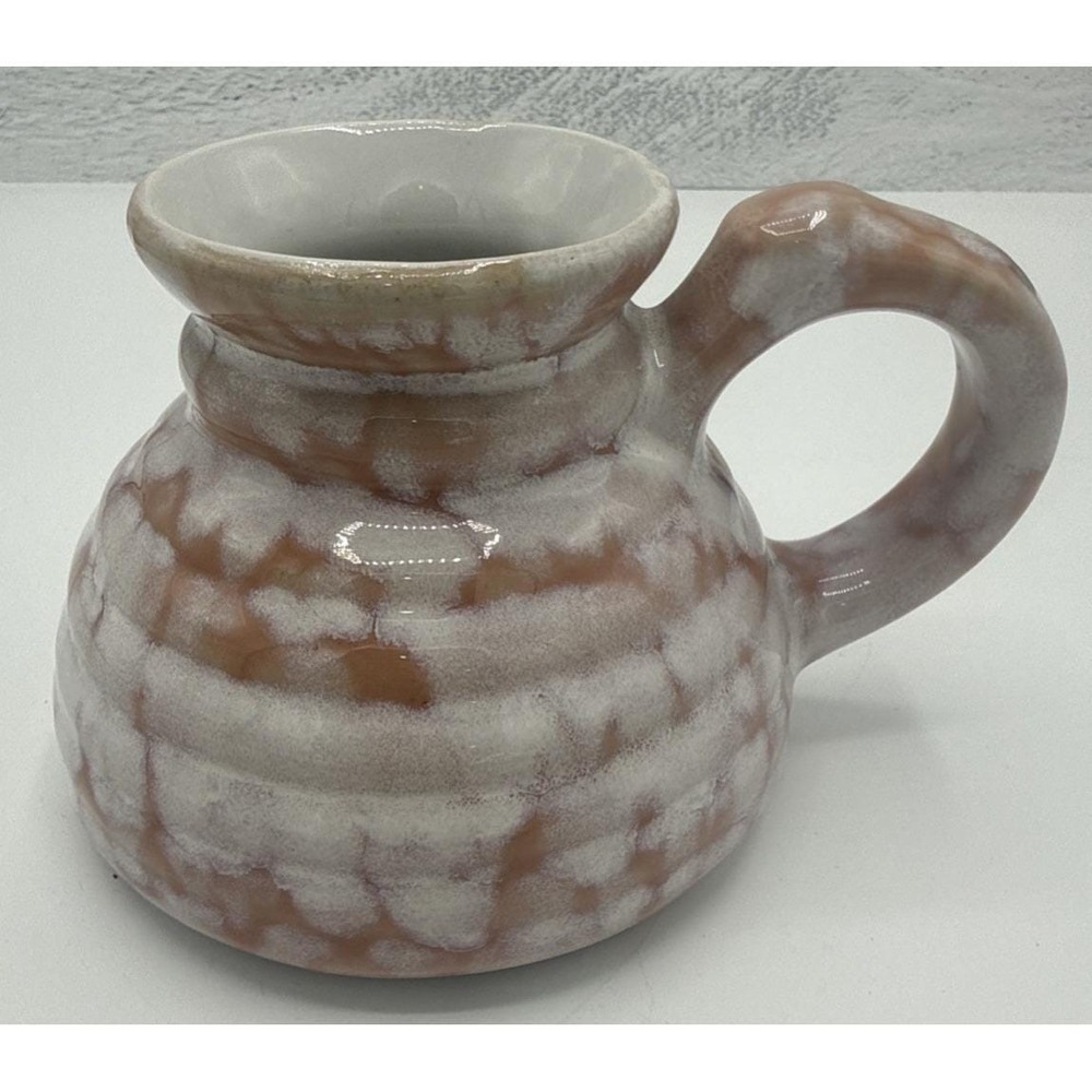 Westwood Mug Cup Coffee No Spill Travel Beehive Shape Pink White Country MCM 4"